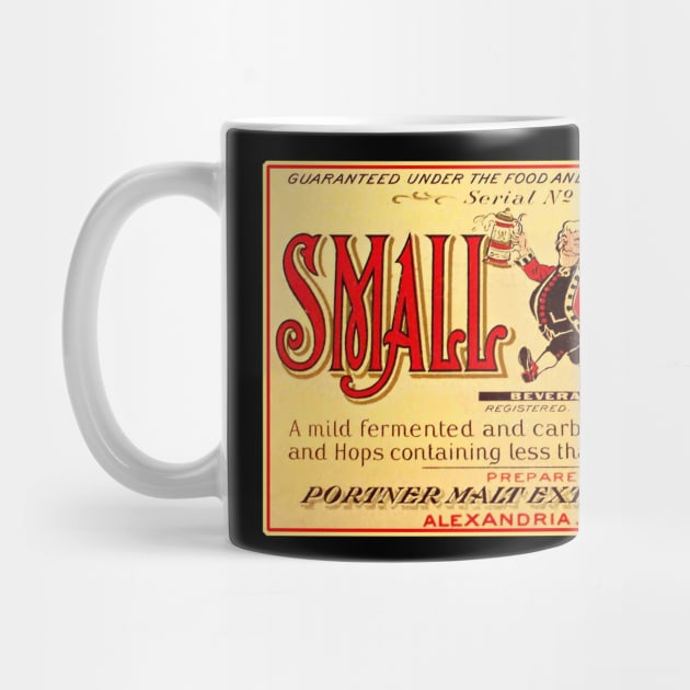 Small Brew Vintage Beer Label by Alema Art